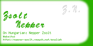 zsolt nepper business card